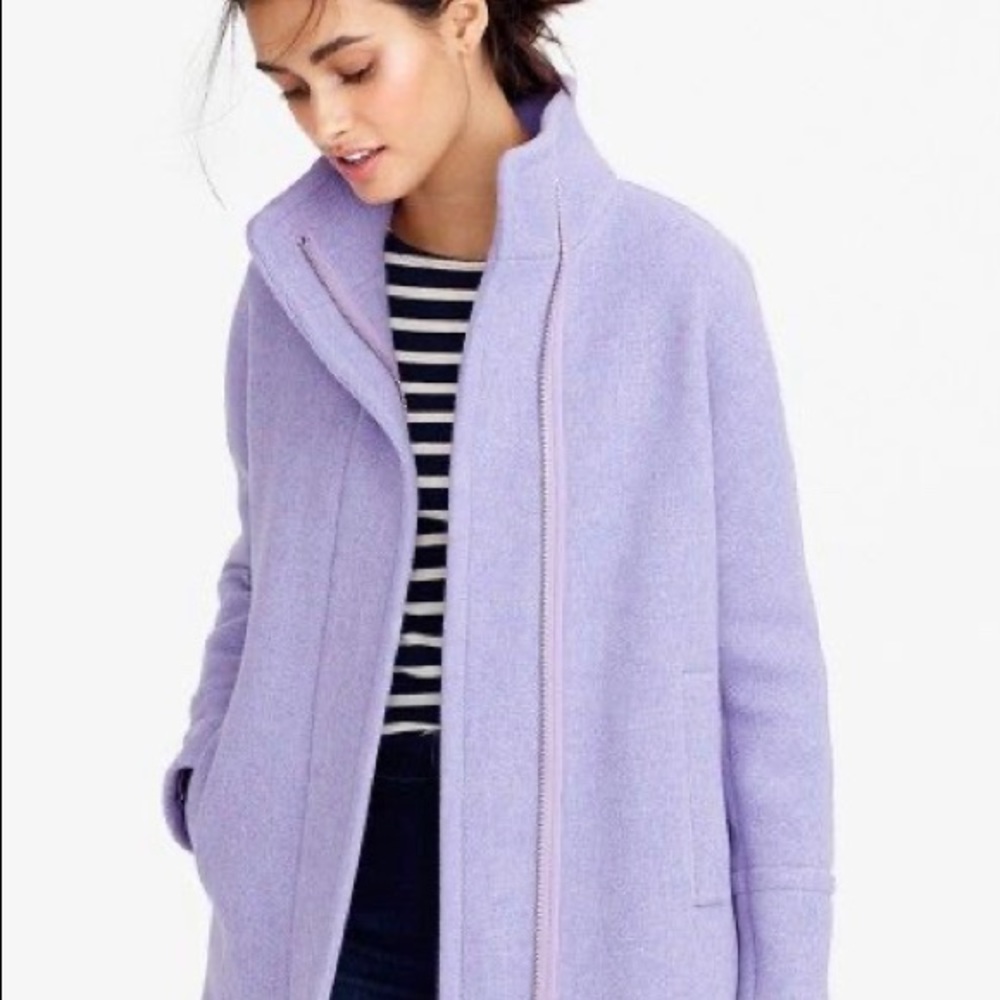 JCREW cocoon coat- lilac